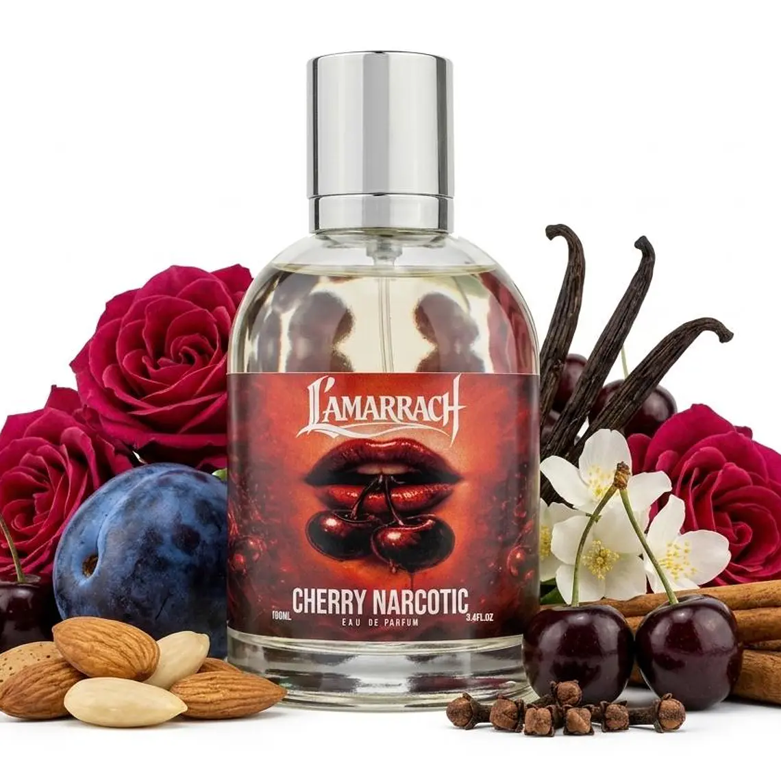 Perfume L'amarrach Cherry Narcotic Edp 100ml Unisex - Inspirado En Lost Cherry 1
