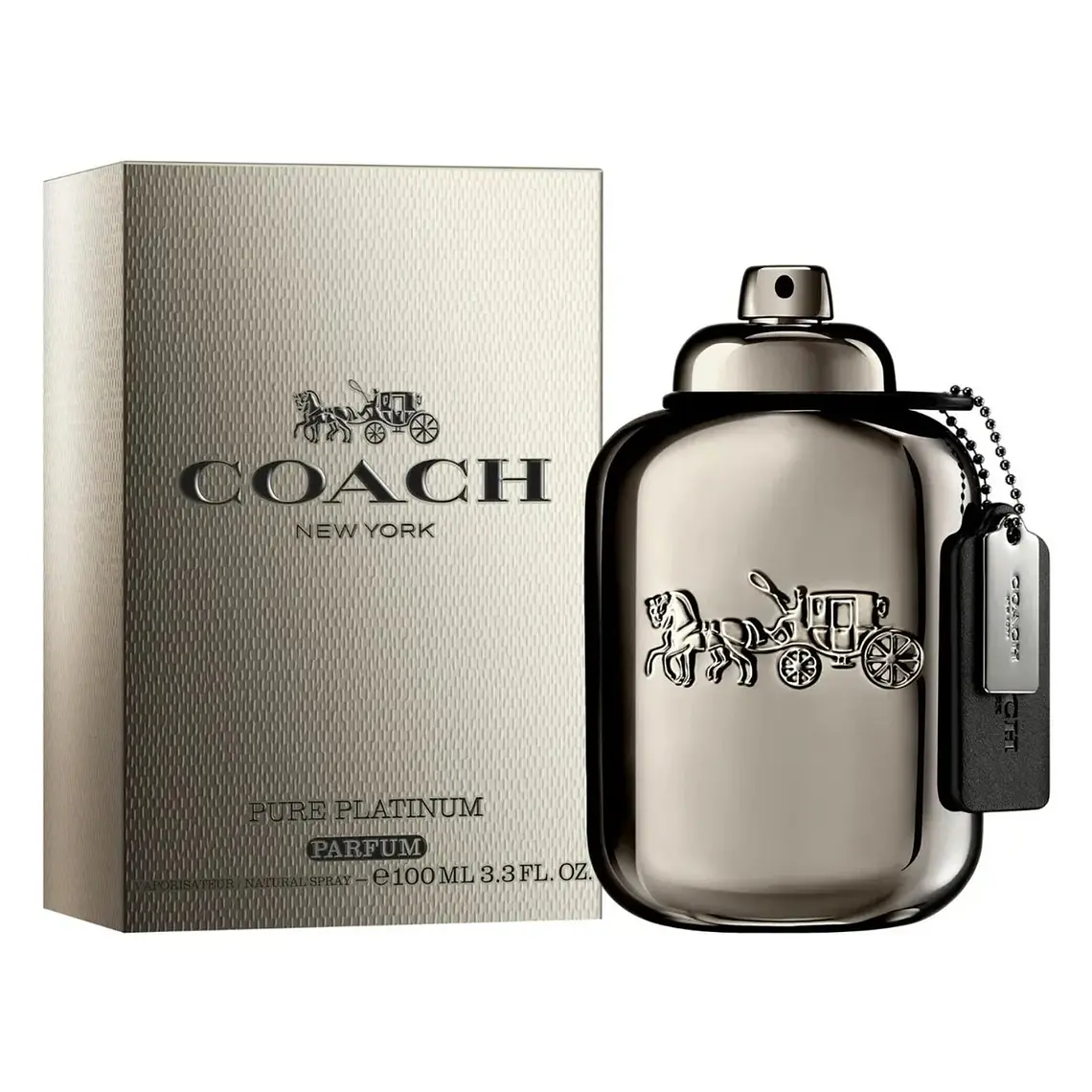 Tester Coach New York Pure Platinum Parfum 100 ml Hombre 1
