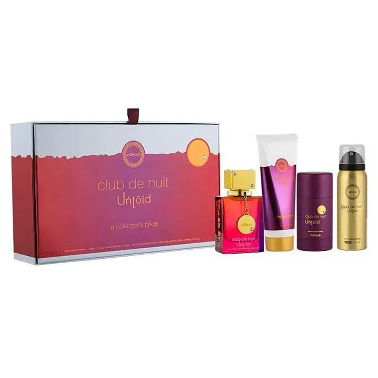 Estuche Armaf Club de Nuit Untold EDP 105 ml + Body Spray 50 ml + Deo 75g. + BL 100 ml Unisex 1