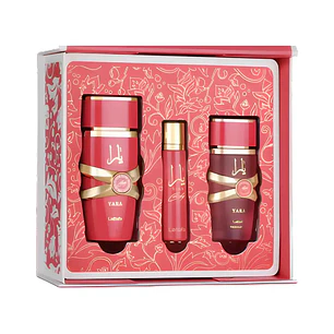 Estuche Lattafa Yara Candy Edp 100Ml + 12Ml + Hair Mist 50Ml Mujer