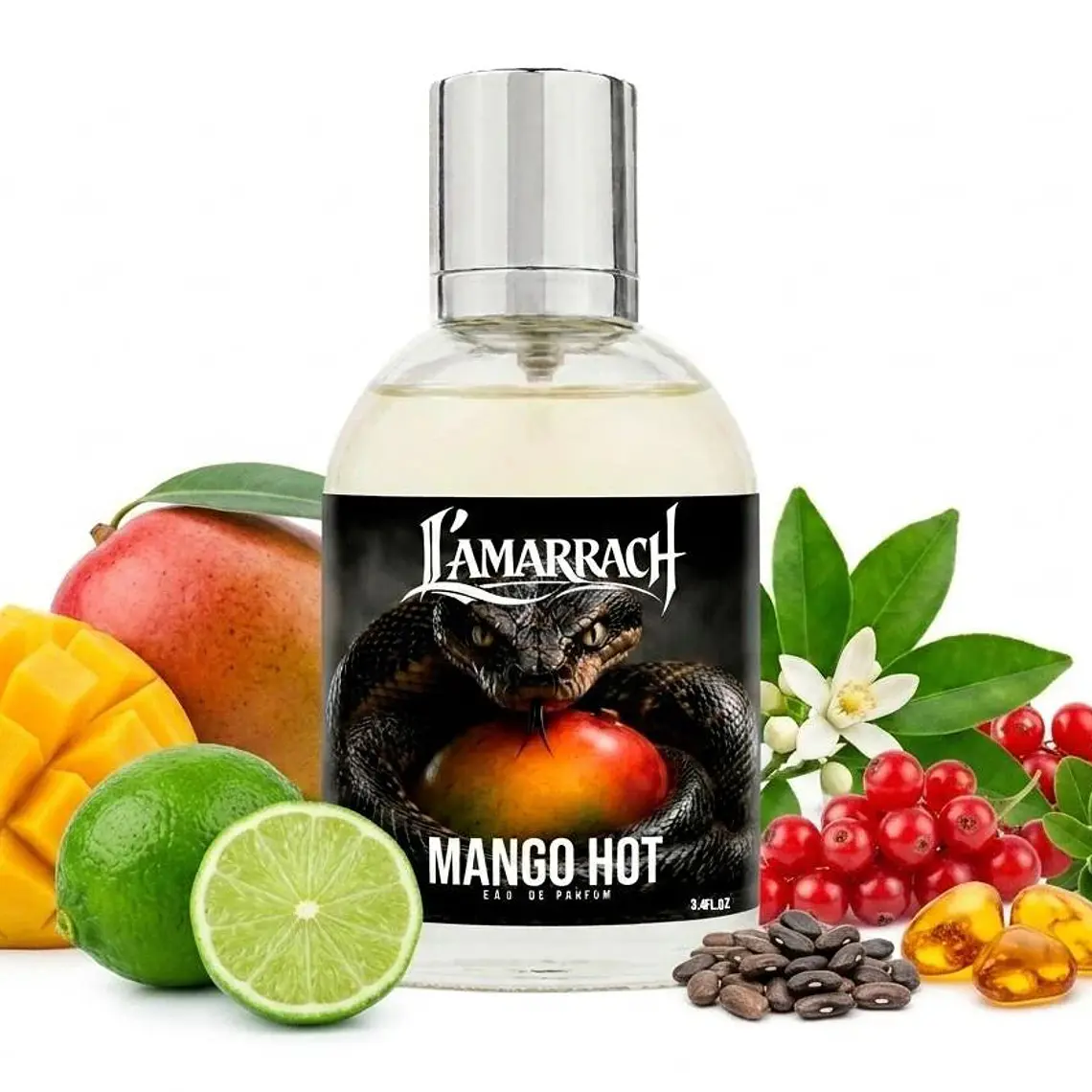 Tester L'amarrach Mango Hot Edp 100ml Unisex - Inspirado En God Of Fire 1