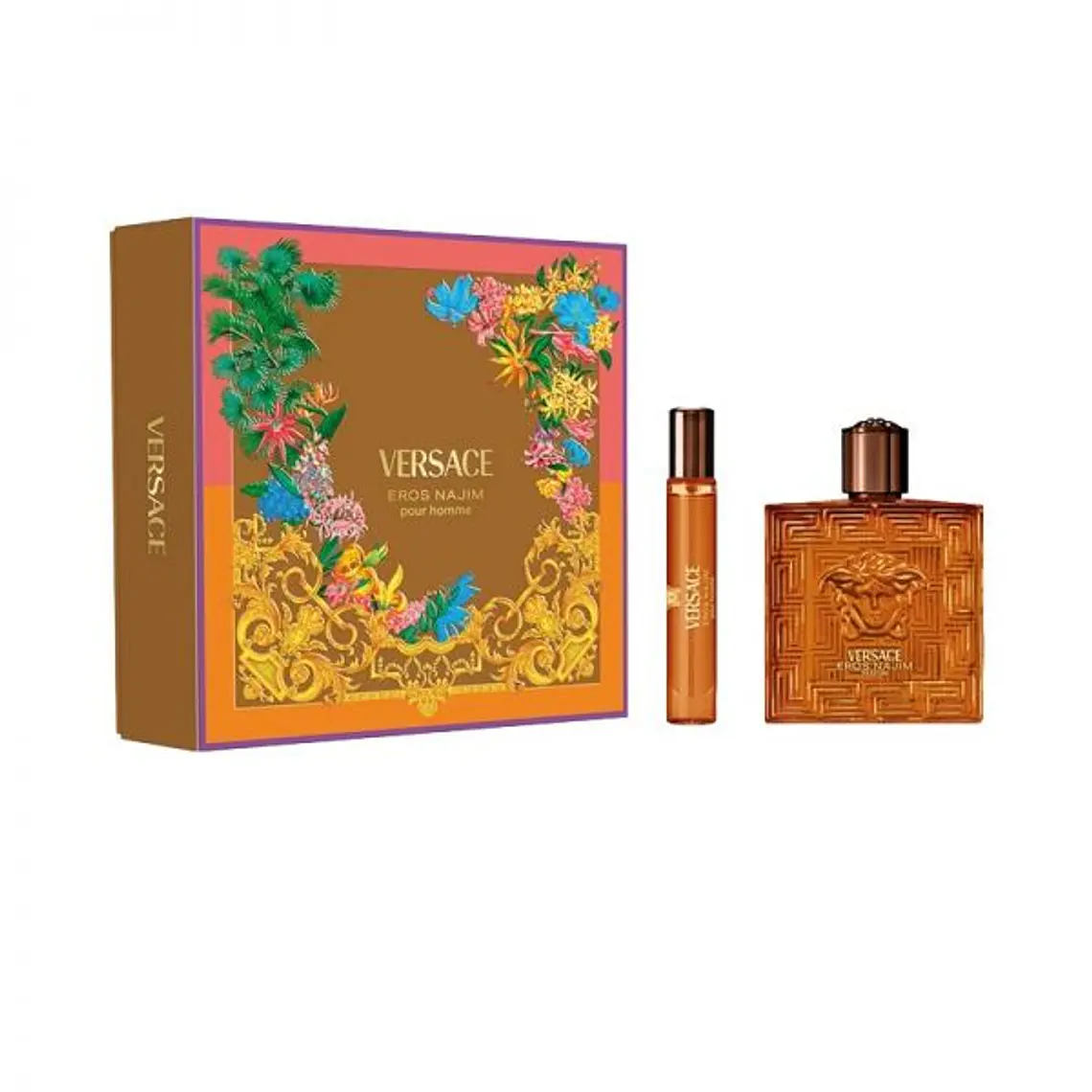 Estuche Versace Eros Najim Parfum pour Homme 100 ml + Mini 10 ml Hombre 1