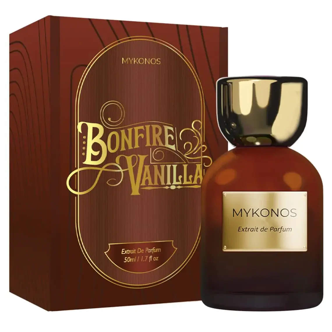 Perfume Mykonos Bonfire Vanilla Extrait de Parfum 50ml Unisex- By the fireplace 1