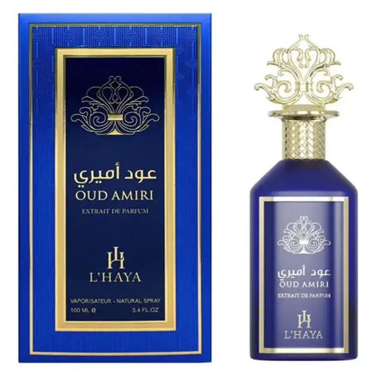 Perfume Lhaya Oud Amiri Extrait De Parfum 100Ml Unisex- Twist Rose Vanilla Mas Arabian Tonka 1