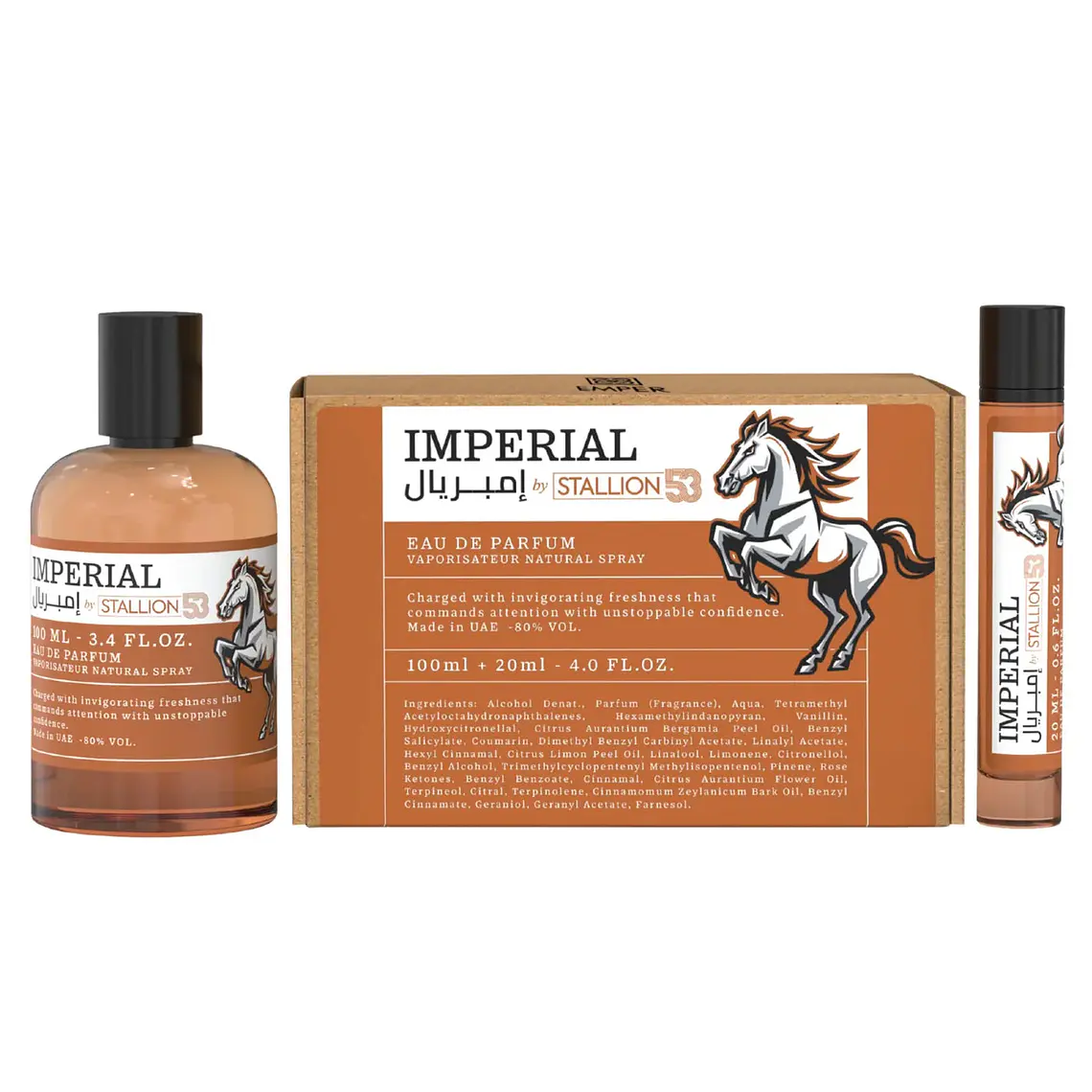 Estuche Emper Imperial By Stallion 53 EDP 100 ml + Mini 20 ml Hombre 1