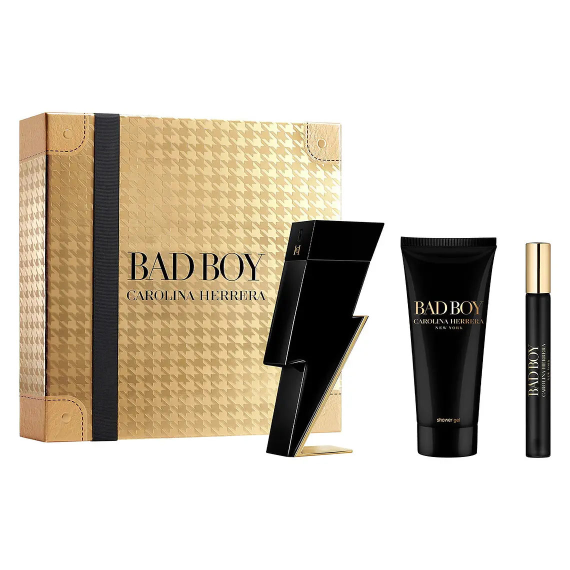 Estuche Carolina Herrera Bad Boy Edt 100+100 gel+10 edt Hombre 1