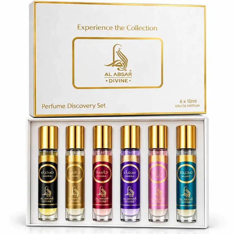 Discovery Set Estuche Al Absar Divine Perfume Edp 6 X 10ml (Toal 60ml) Unisex 1
