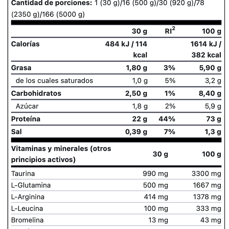 100% Whey Protein Professional - 920 gr 2