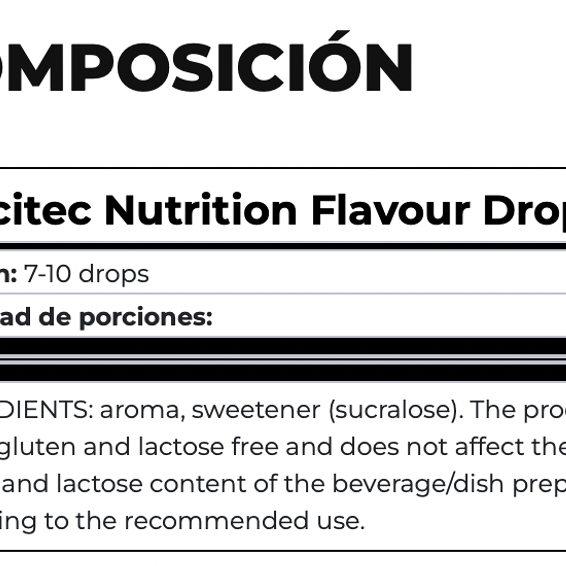 Flavor Drops / Saborizante en Gotas 4