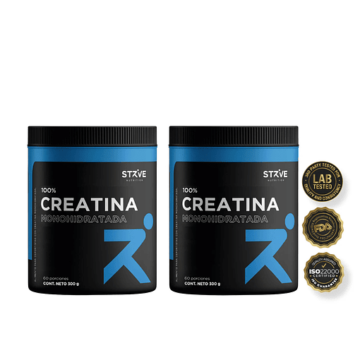 Creatina Monohidratada Micronizada - Sin Sabor Pack 2 Unidades