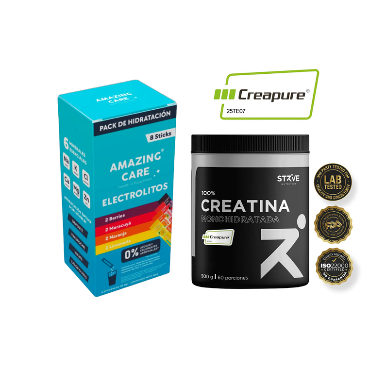 Electrolitos y Creatina Creapure® 1