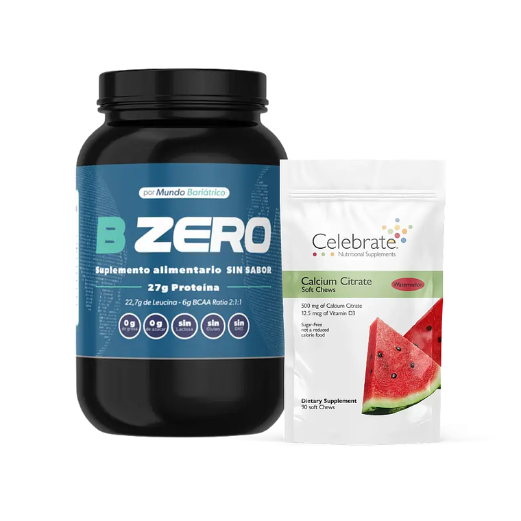 Pack Proteina Aislada B Zero y Calcio Masticable 1