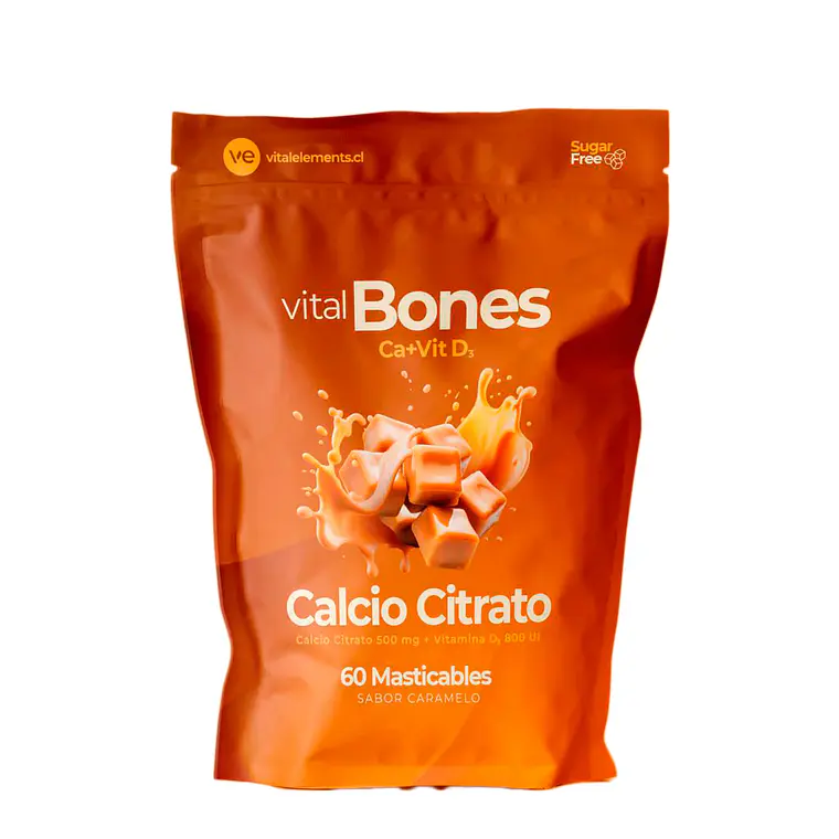 Citrato de Calcio y Vitamina D3 - Masticables - VitalBones 1