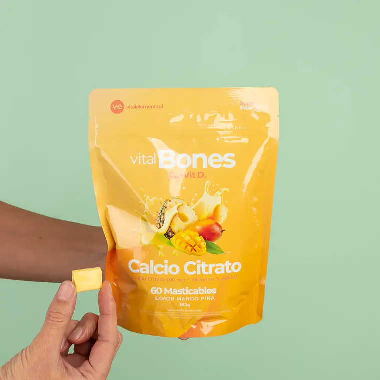 Citrato de Calcio y Vitamina D3 - Masticables - VitalBones 6
