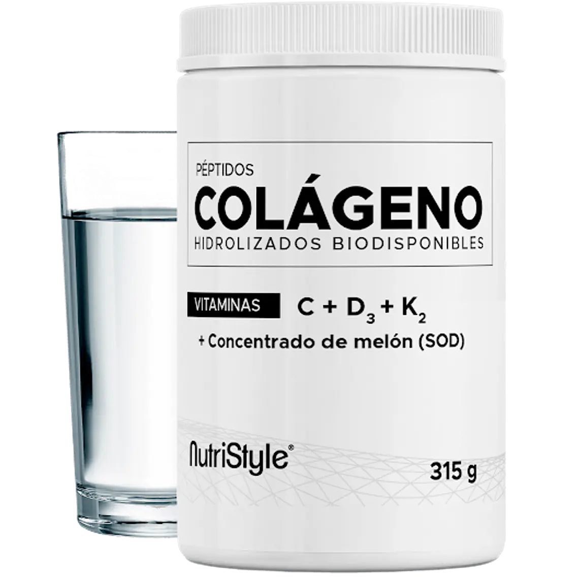Colágeno Hidrolizado Con SOD, D3, K2 y Vitamina C - Sin Sabor -  NutriStyle 2