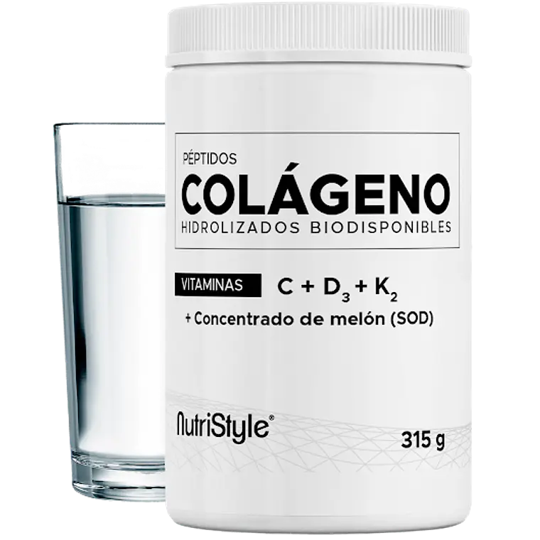 Colágeno Hidrolizado Con SOD, D3, K2 y Vitamina C - Sin Sabor -  NutriStyle 2