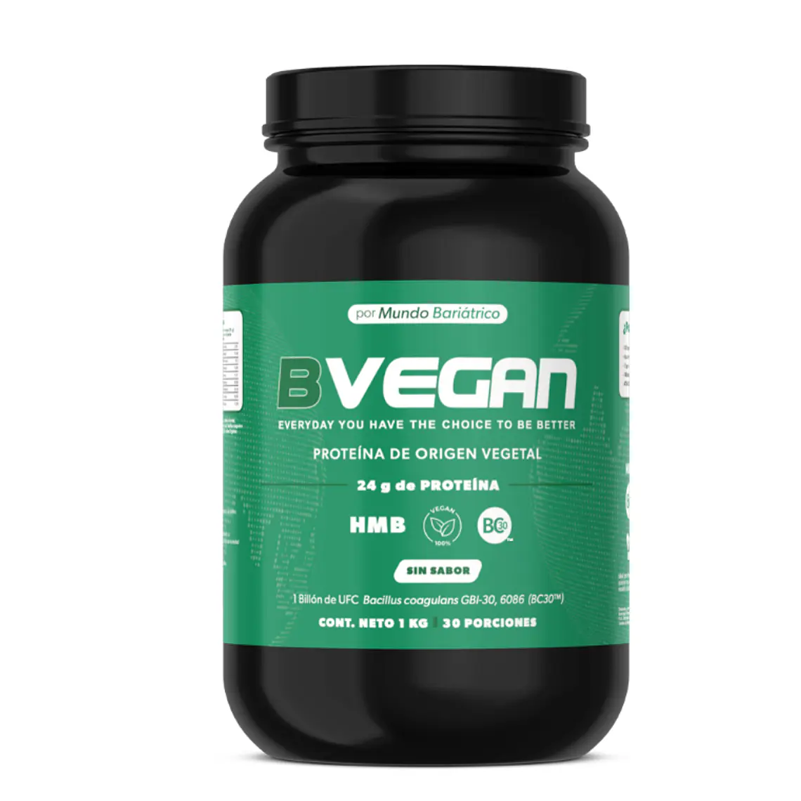 Proteina Vegetal, HMB y Probióticos BC30™ - Sin Sabor - B Vegan 1