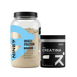 Proteína Whey NINE9 Sin Sabor & Creapure Creatina Monohidratada