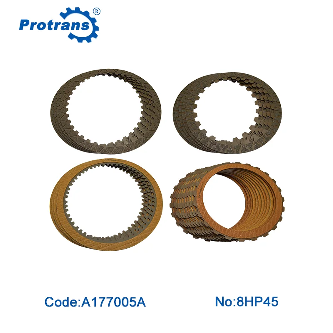 Kit de placa de fricción para caja de cambios Protrans 8HP45, ideal para Chrysler 1