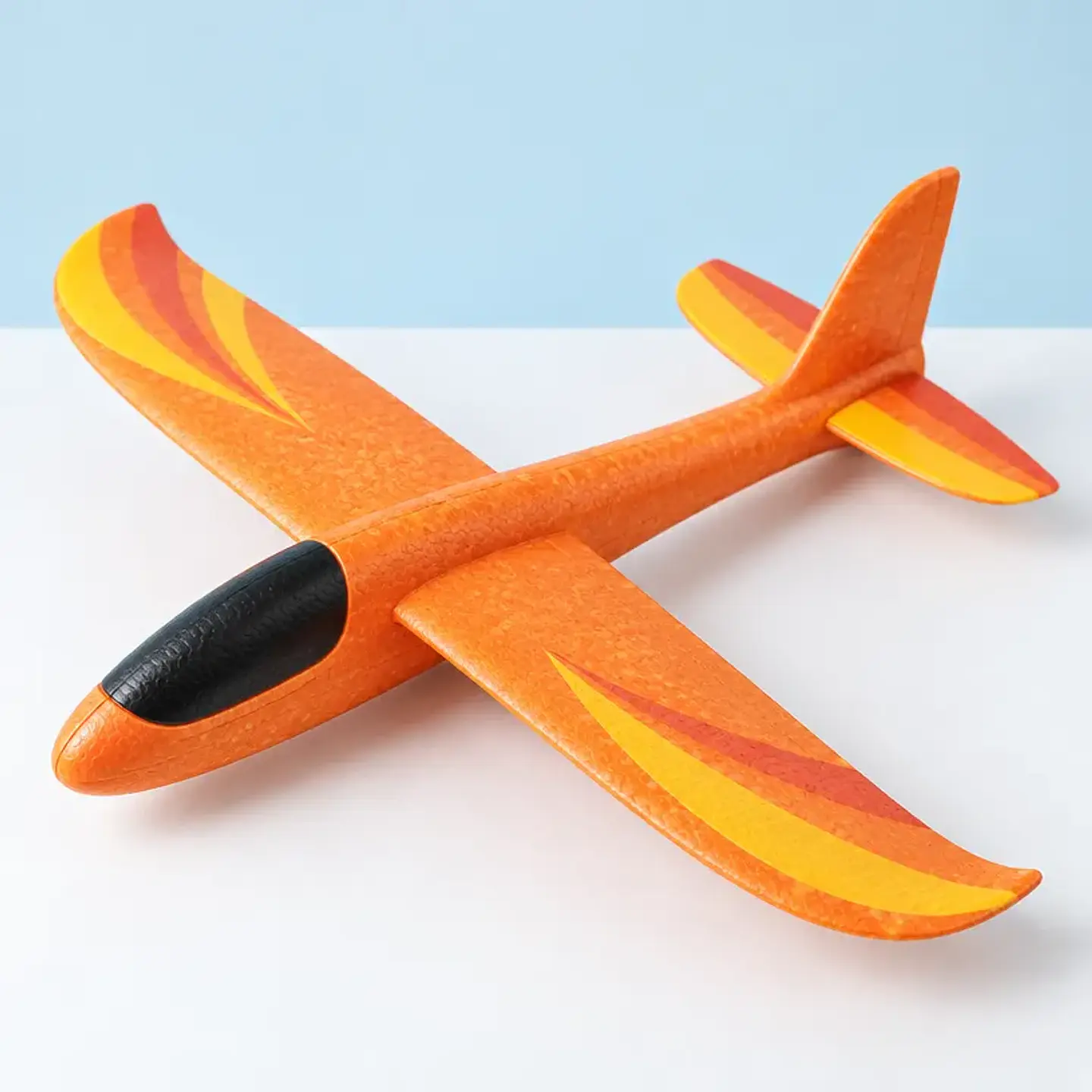 Avión de espuma planeador, naranja 1