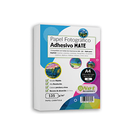 Papel Fotográfico Adhesivo Matte A4 - 135 grs - 50 hojas