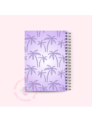 Set Portadas y Contraportadas Agenda A5 Stich Lila - Diseño 31