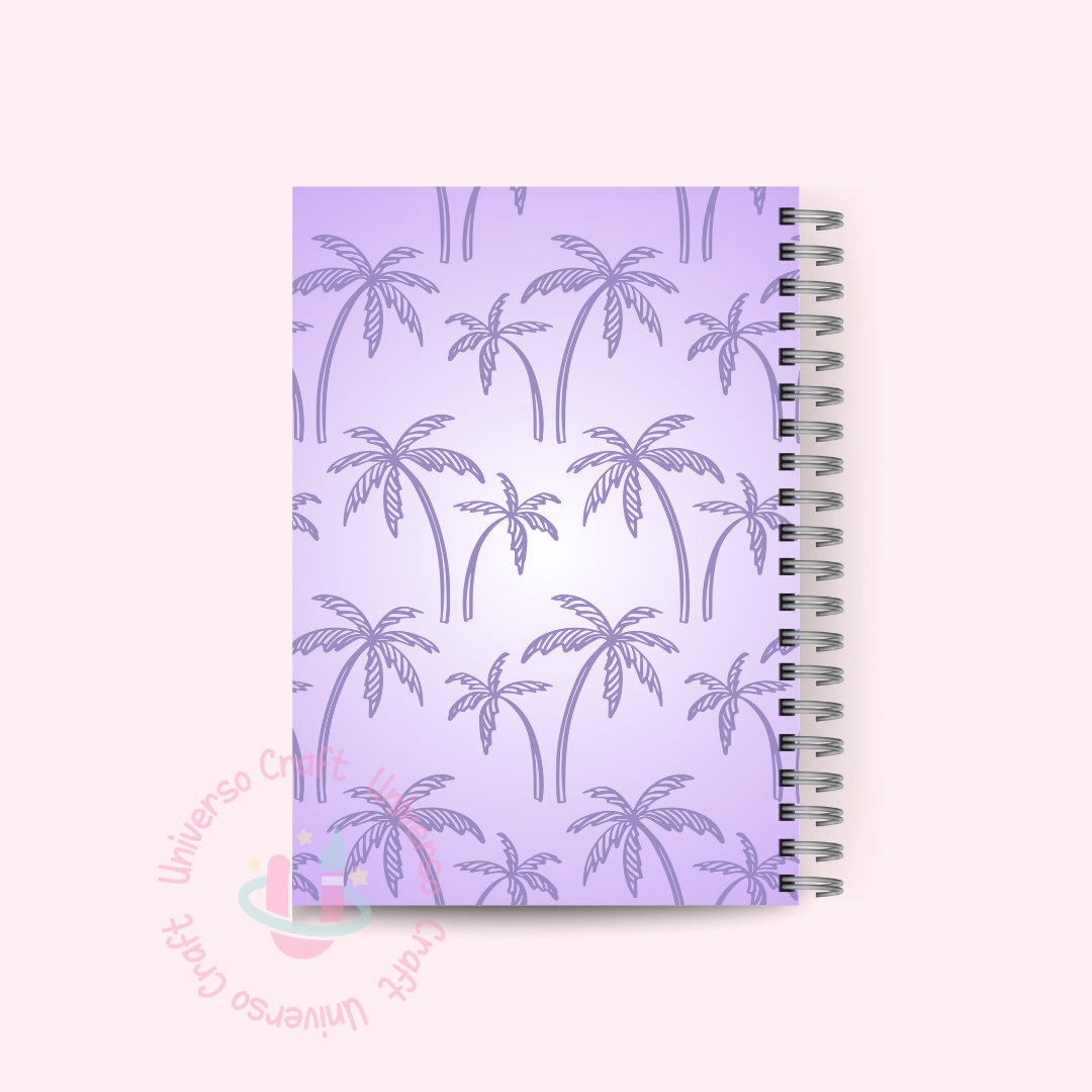 Set Portadas y Contraportadas Agenda A5 Stich Lila - Diseño 31 2