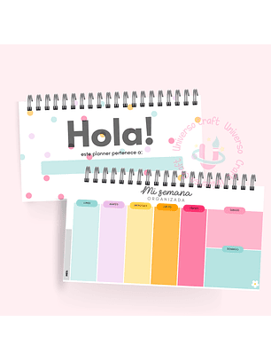 Archivo Digital - Planificador 10x20 cm - Acá nadie se rinde - Diseño 34