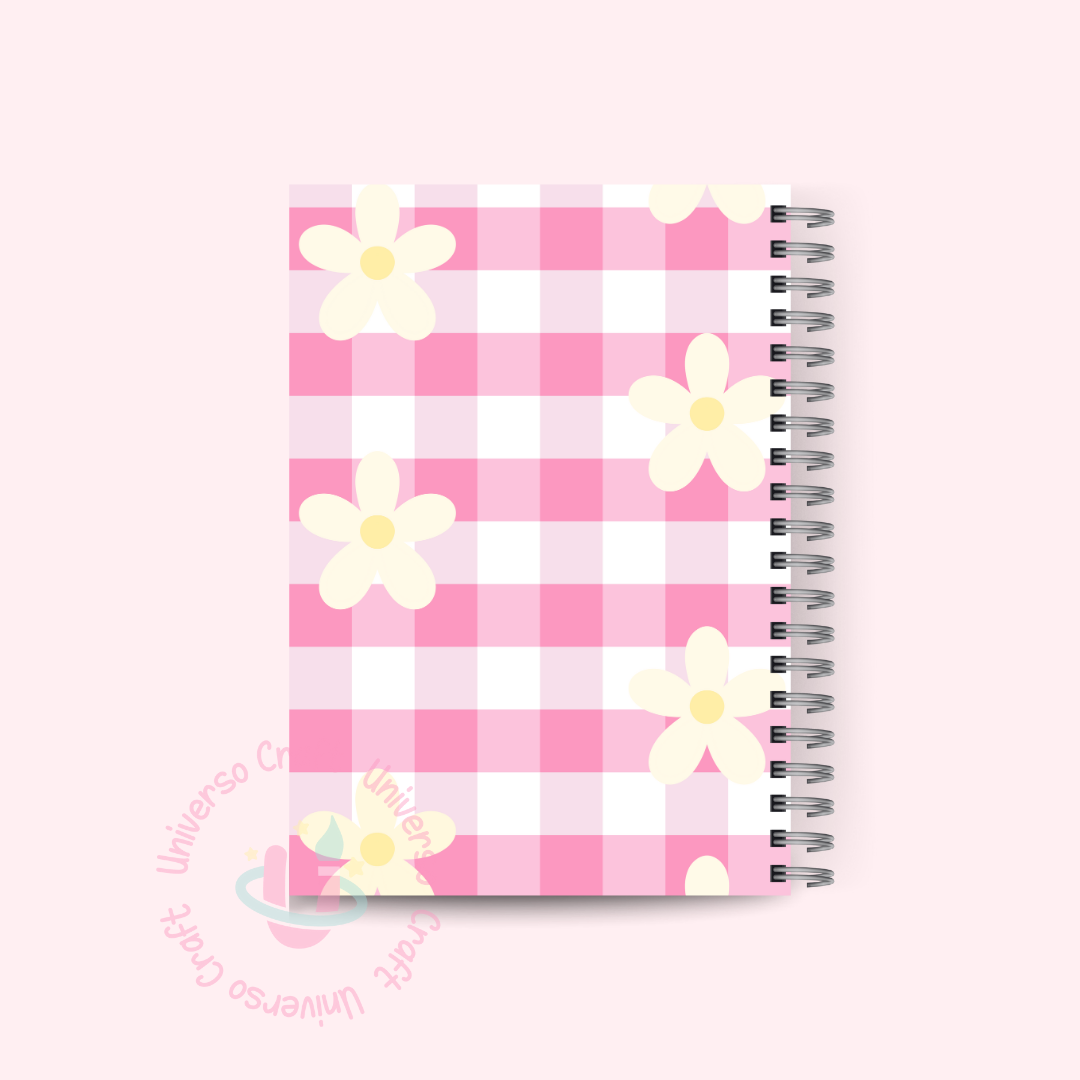 Set Portada y Contraportada Agenda A5  Flores - Diseño 35 2