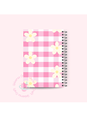 Set Portada y Contraportada Agenda A5  Flores - Diseño 35