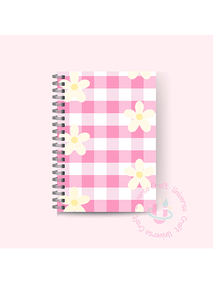 Set Portada y Contraportada Agenda A5  Flores - Diseño 35