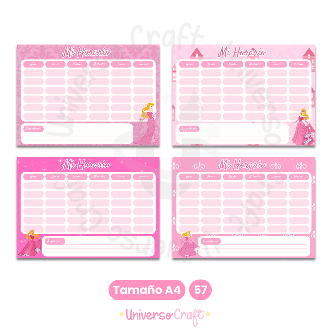 Archivo Digital - Horarios A4 Aurora - Diseño 57 1