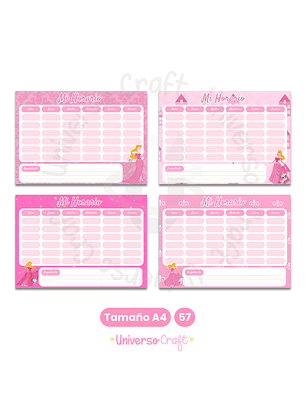 Archivo Digital - Horarios A4 Aurora - Diseño 57