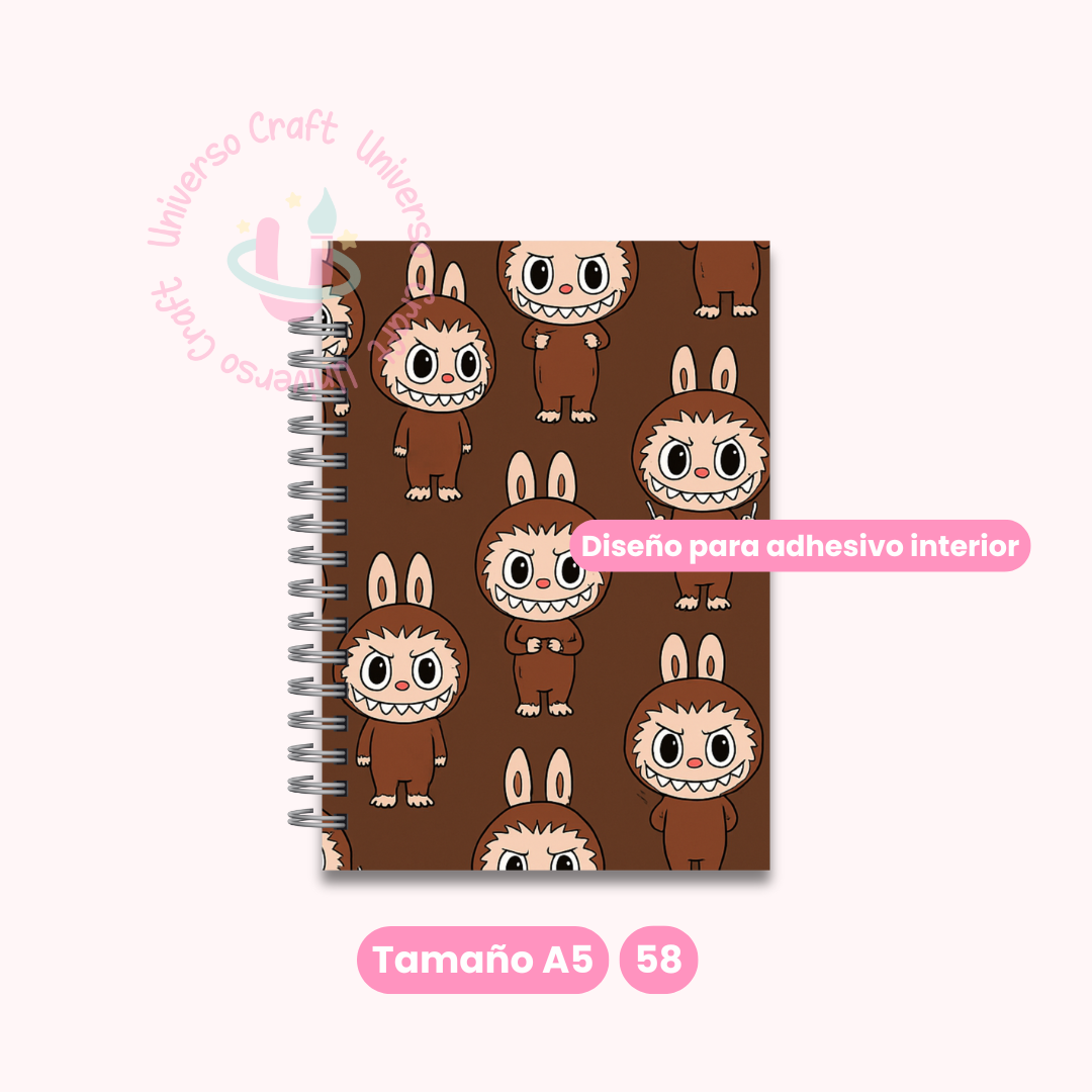 Archivo Digital - Set Portadas y Contraportadas Labubu Café - Diseño 58 2