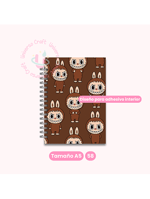 Archivo Digital - Set Portadas y Contraportadas Labubu Café - Diseño 58