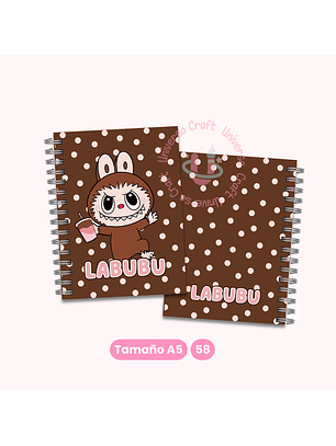 Archivo Digital - Set Portadas y Contraportadas Labubu Café - Diseño 58