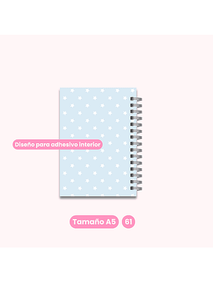 Archivo Digital - Set Portadas y Contraportadas Labubu celeste - Diseño 61