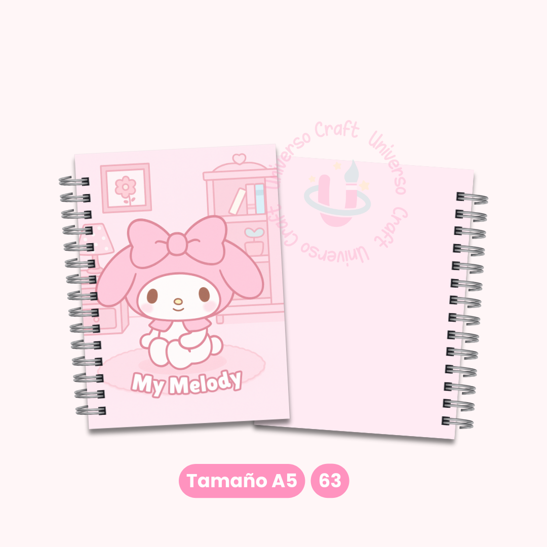 Archivo Digital - Set Portadas y Contraportadas My Melody A5 - Diseño 63 1