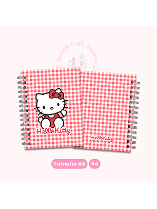 Archivo Digital - Set Portadas y Contraportadas Hello Kitty Rojo - Diseño 64