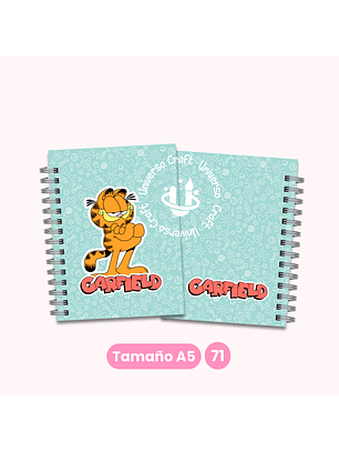 Archivo Digital - Set Portadas y Contraportadas Gardfield Menta - Diseño 71