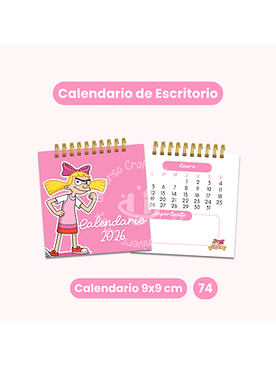 Archivo Digital - Calendario de Escritorio Helga 2026 9x9 cm - Diseño 74