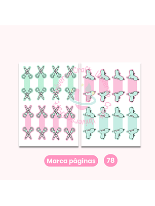 Archivo Digital - Marca páginas para imprimir- Diseño 78