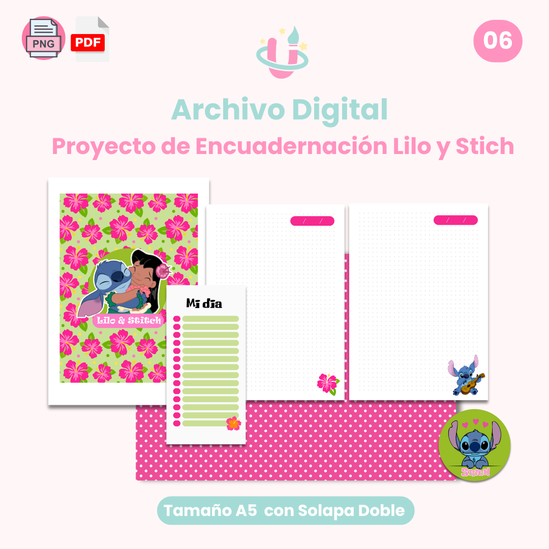 Archivo Digital PDF - Proyecto con Solapa Lilo y Stich  - Diseño 06 1