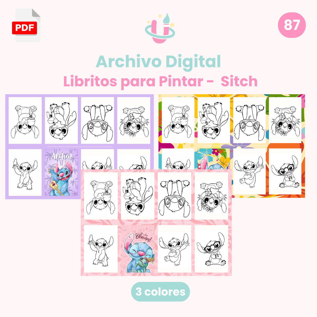 Archivo Digital - Librito para pintar Sitch - Diseño 87 1