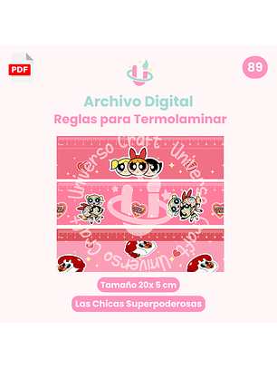 Archivo Digital Descargable - Reglas para Termolaminar - Las Chicas Superpoderosas N°89