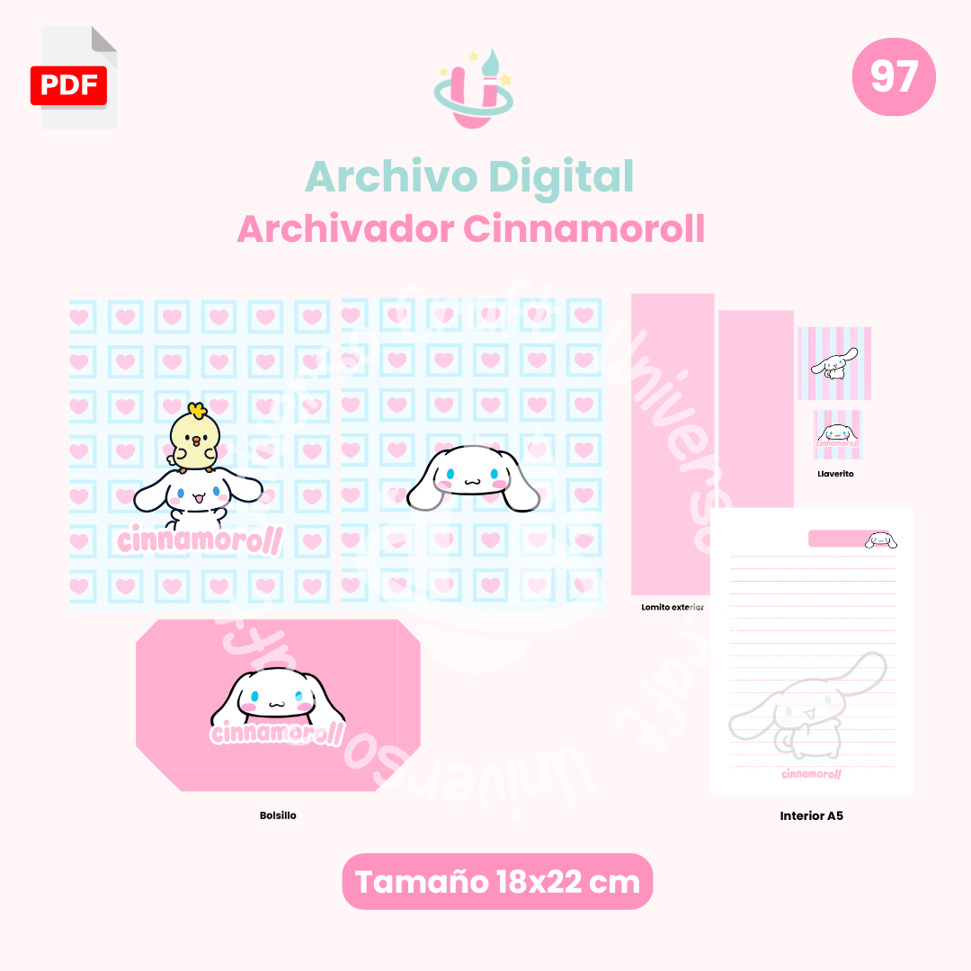 Archivo Digital - Archivador Cinnamoroll - Diseño 97 1