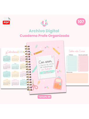 Archivo Digital - Pack Premium Diseño Profes Docentes Maestra - Diseño 107