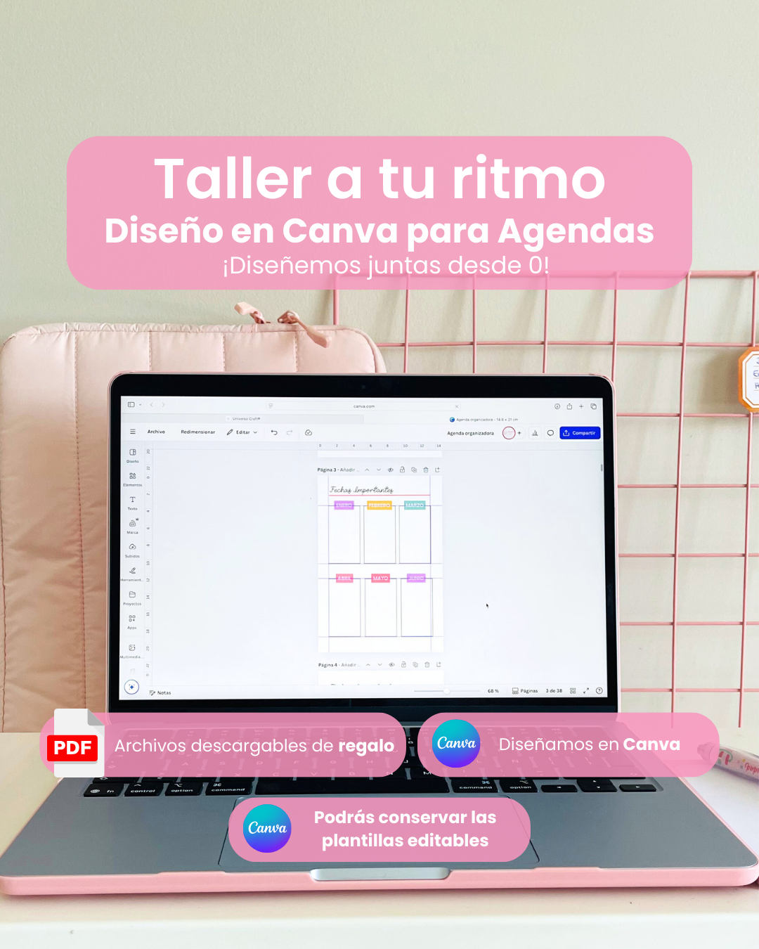 Taller Online -  Diseño Inicial en Canva para Agendas  1