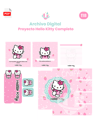 Archivo Digital PDF - Proyecto Hello Kitty Completo - Diseño 118