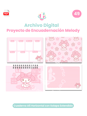 Archivo Digital - Proyecto My Melody A5 - Diseño N°49